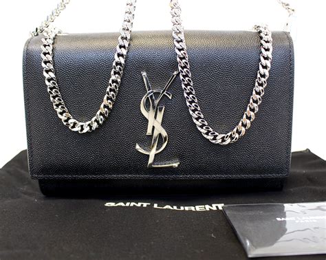 black silver ysl bag|ysl black bag silver hardware.